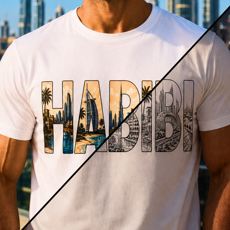 HABIBI UV-Activated Color-Change Tee