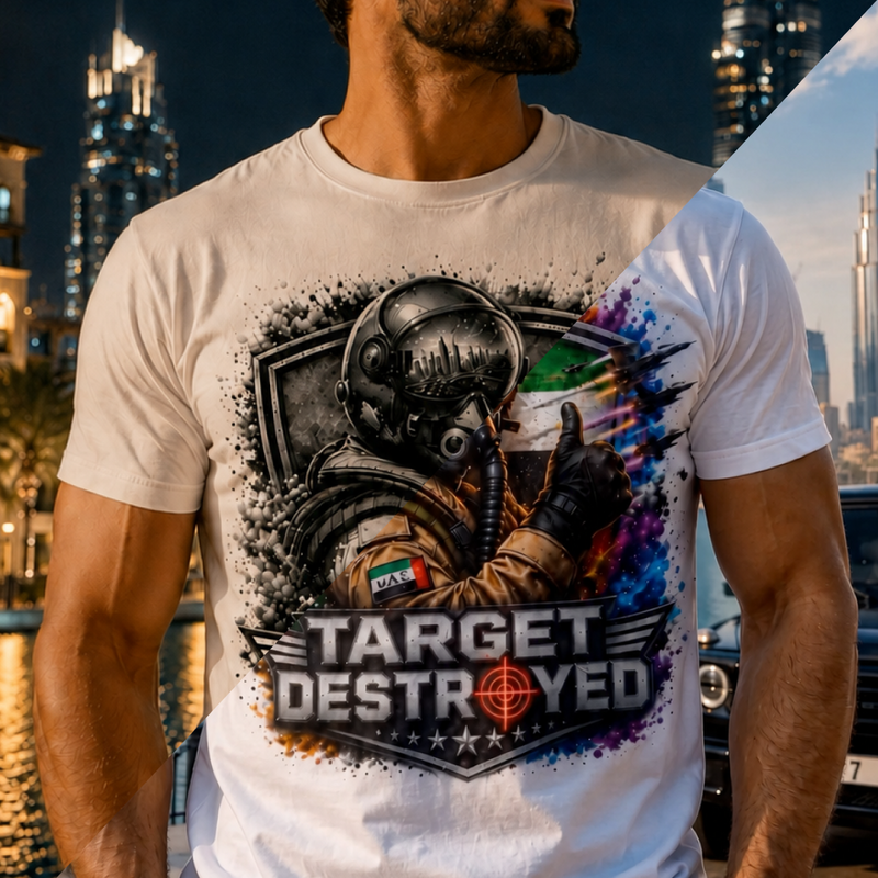 Target Destroyed UV-Activated Color-Change Tee